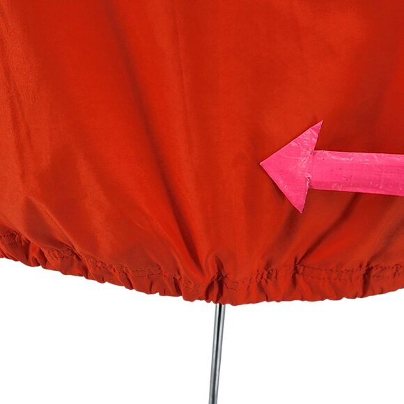 Vintage Clemson Mens XL Jacket Windbreaker Red Oak Sportswear Hooded 1/4 Zip - Picture 10 of 14